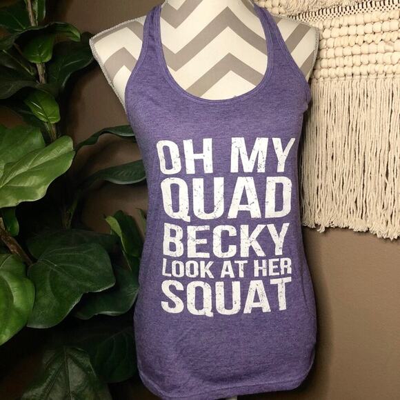 Oh My Quad Becky Squat Graphic Workout Top - Picture 1 of 5